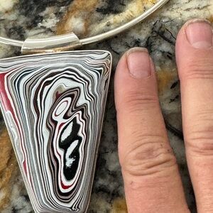 Abstract Multicolor Pendant Necklace